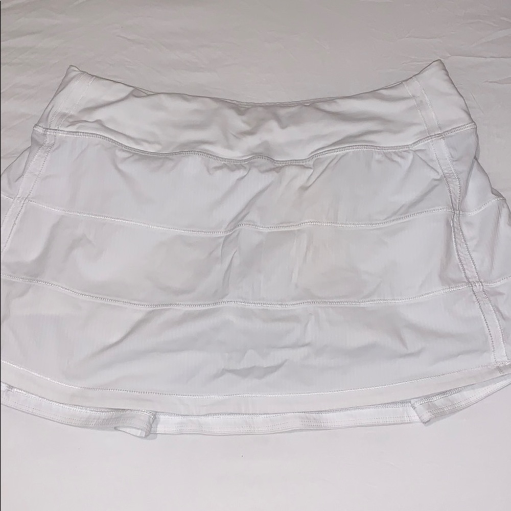 White Lululemon Pace Rival Skirt